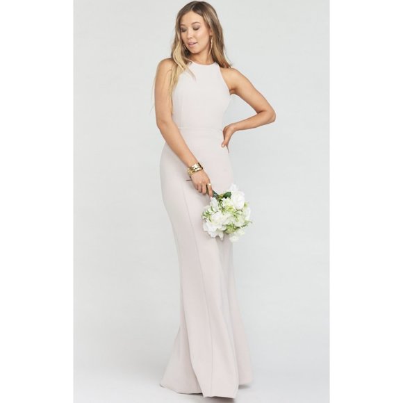 Show Me Your MuMu Dresses & Skirts - SHOW ME YOUR MUMU Chicago High Neck Gown Blush NEW
